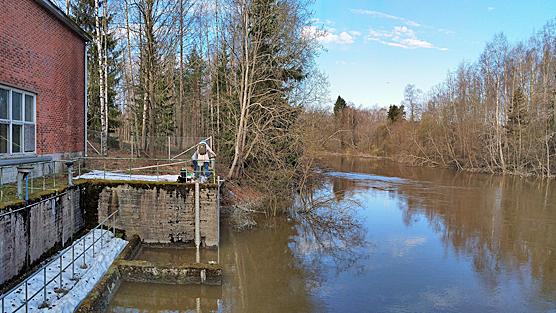 Field measurement station Pitkäkoski in Vantaa River